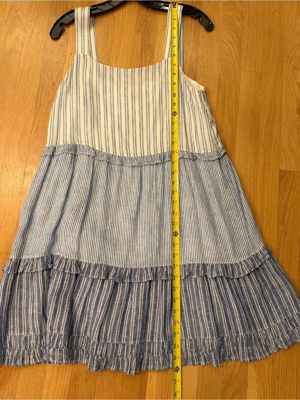 NWOT/Rails”Sandy” and White Striped Ruffle Mini Dress/SzMedium - Picture 5 of 13